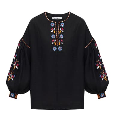 black Poltava's vyshyvanka